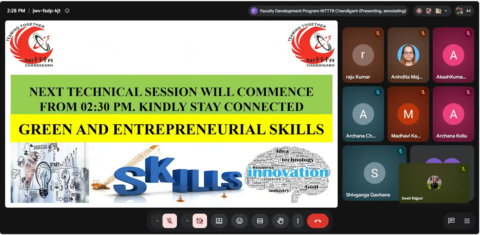 FDP on 'Green and Entrepreneurial Skills
